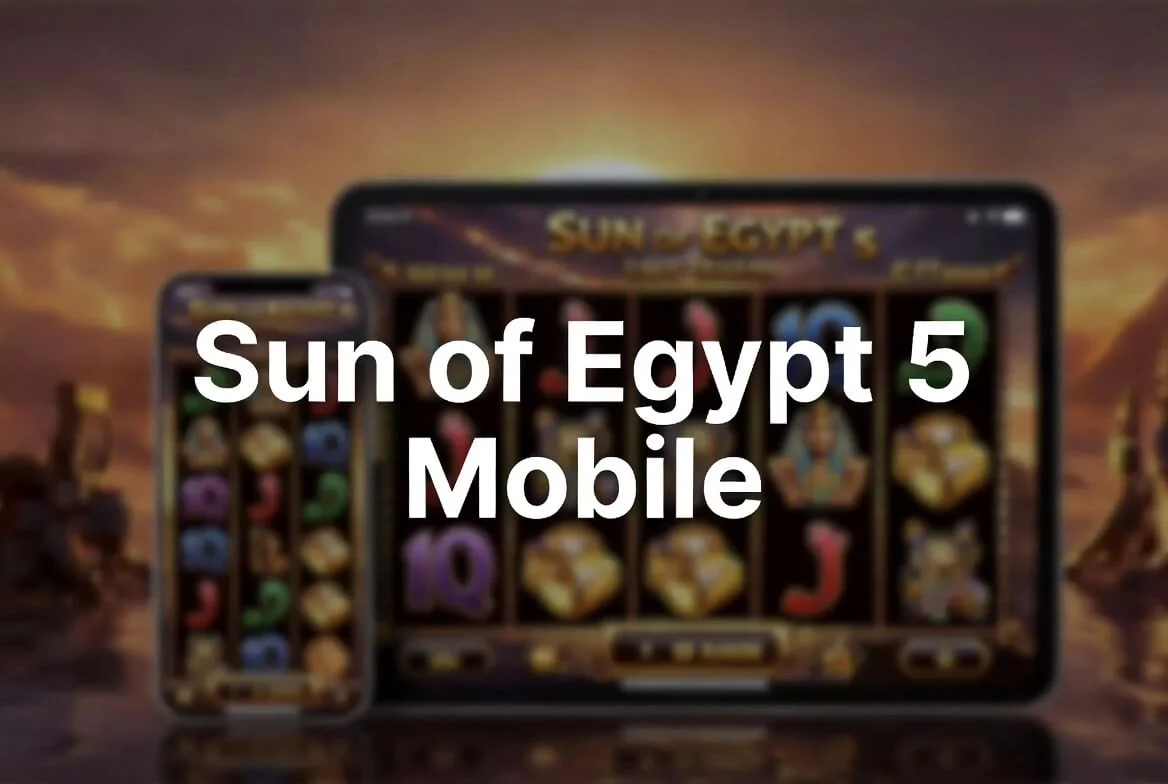 Стратегия Sun of Egypt 5 — мобильный экран слота с базовой ставкой