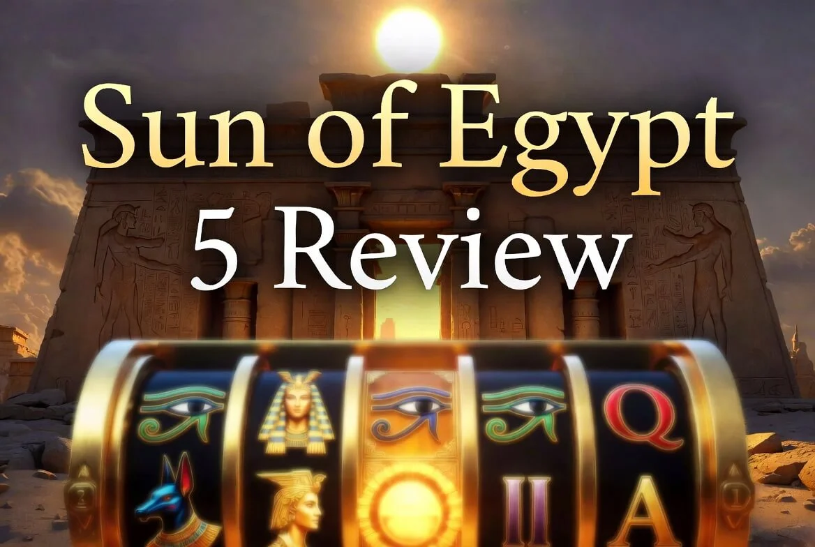Sun of Egypt 5 — экран базовой игры на барабанах 5x4